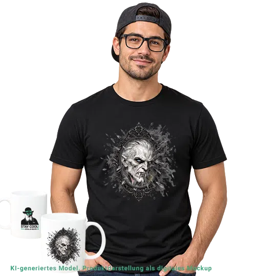 Vampir Mirrow Horror/Gothic T-Shirt kaufen sale - Bild