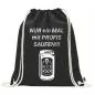 Mobile Preview: Festivalbags mit Motiv aus Fairtrade Baumwolle in schwarz - Bild