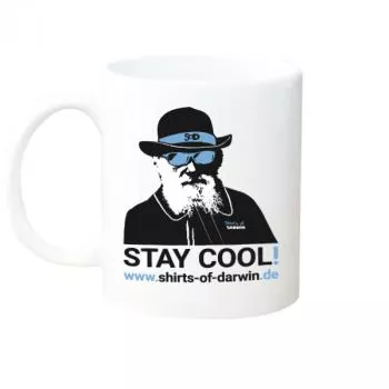 Motiv-Tassen Moti Stay Cool! cyan - Bild