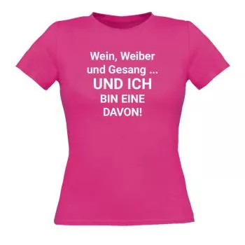 T-Shirts Women/Frauen bedruckt - rosa - Bild