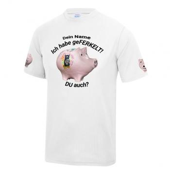 Spenden-Ferkelchen geht auf reisen Shirt kaufen - Bild