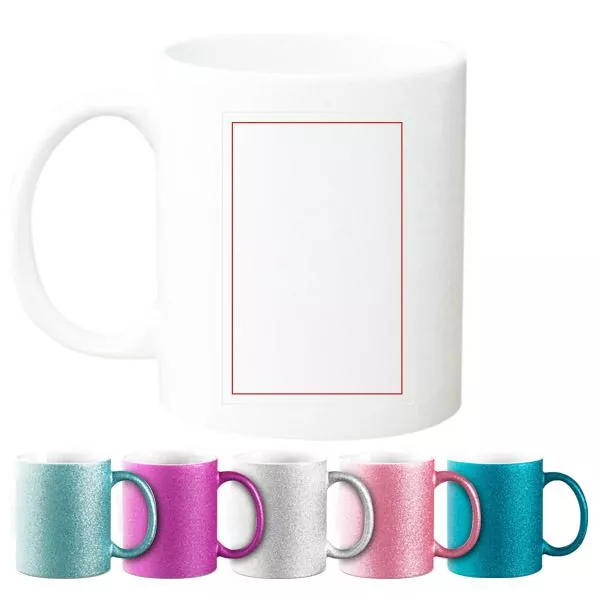 Sparkle Tasse - Becher mit Bild bedrucken - links - Bild