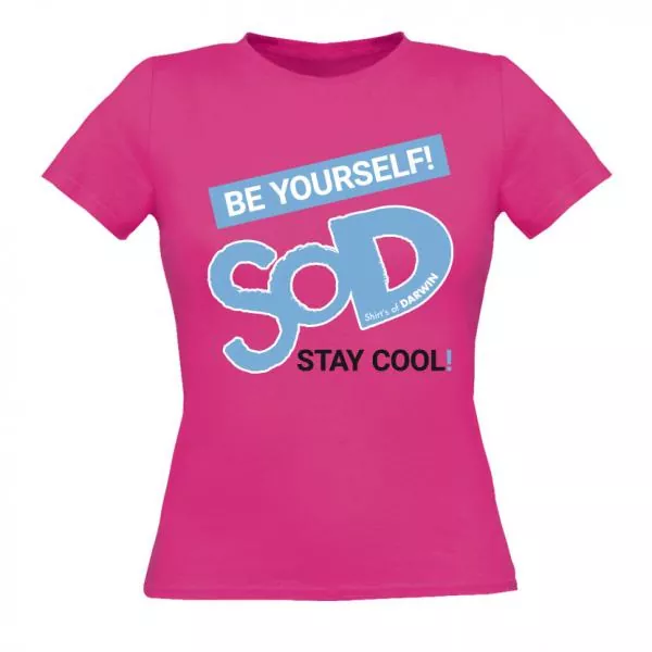 Frauen T-Shirt - Be yourself - rosa