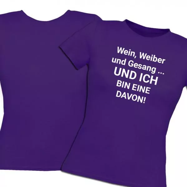 T-Shirt bedrucken Frauen/Damen Shirt - Bild