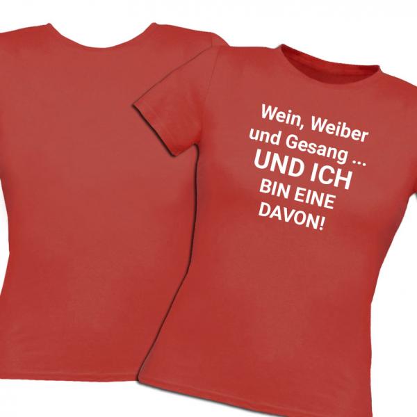 T-shirt bedrucken Women rot Shirts - Bild
