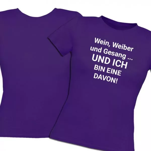 T-Shirts Frauen bedruckt Sprüche Shirt - Bild