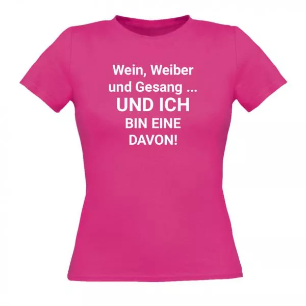 T-Shirts Women/Frauen bedruckt - rosa - Bild